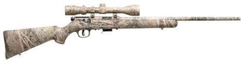 Savage 96765 93R17 XP with Scope Bolt 17 HMR 22 5+1 Fixed Stock Carbon Steel Receiver with overall Mossy Oak Brush Finish