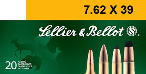 Sellier & Bellot SB76239A Rifle  7.62X39mm 123 GR Full Metal Jacket (FMJ) 20 Bx/ 30 Cs