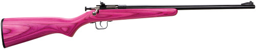 Crickett 225 Crickett Bolt 22 Long Rifle 16.12 Pink Laminate Blue