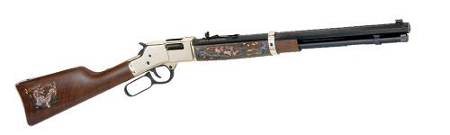 Henry H006WL2 Big Boy Wildlife Edition II Lever 44 Remington Magnum 20 10+1 American Walnut Stk Brass Receiver/Blued Barrel