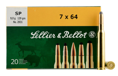 Sellier & Bellot SB764A Rifle  7x64mm Brenneke 139 GR Soft Point (SP) 20 Bx/ 20 Cs