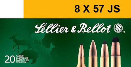 Sellier & Bellot SB857JSA Rifle  8x57mm JS 196 GR Full Metal Jacket (FMJ) 20 Bx/ 20 Cs