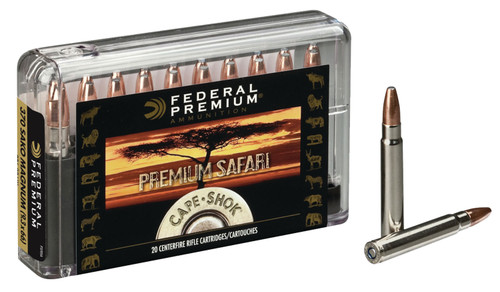 Federal P370SA Premium Safari Cape-Shok 370 Sako Magnum 286 GR Swift A-Frame (SWFR) 20 Bx/ 10 Cs