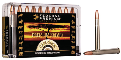 Federal P9374SA Premium Safari Cape-Shok 9.3mmX74R 286 GR Swift A-Frame 20 Bx/ 10 Cs
