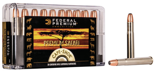 Federal P470SA Premium Safari Cape-Shok 470 Nitro Express 500 GR Swift A-Frame (SWFR) 20 Bx/ 10 Cs