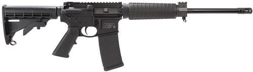 Smith & Wesson 811302 M&P15  Semi-Automatic 300 AAC Blackout 16 30+1 Black 6 Position Synthetic Stock Black Aluminum Receiver