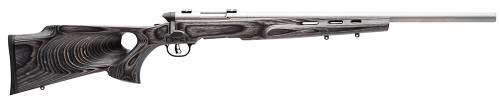 Savage 96972 B.Mag Target Bolt 17 WSM 22 8+1 Laminate Thumbhole Gray Stk Stainless Steel