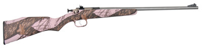 Model 164 Youth Rifle With Lock .22 Long Rifle 16.125 Inch Barrel Stainless Steel Finish Mossy Oak Pink Blaze Stock