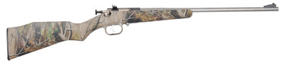 Model 166 Youth Rifle With Lock .22 Long Rifle 16.125 Inch Barrel Stainless Steel Finish Mossy Oak Break-Up Stock