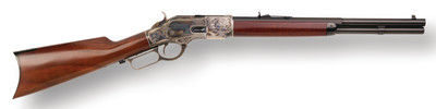 Model 1873 Texas Brush Popper .45 Long Colt 18.5 Inch Barrel Blue Finish Walnut Straight Stock 10 Round