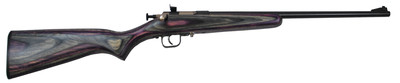 Model 227 Youth With Lock .22 Long Rifle 16.125 Inch Barrel Blue Finish Purple Laminated Stock