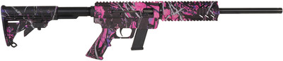 Just Right Carbine .40 S&W 16.25 Inch Blued Barrel Pinned Stock Muddy Girl Camo Finish 10 Round Glock Magazine - Restricted State Compliant