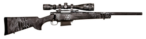 Kryptek Full Dip Rifle Package .223 Remington 20 Inch Heavy Barrel 4-16x44mm Nikko Stirling Scope Typhon Camouflage 5 Round