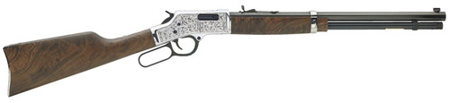 Henry H006CSD Big Boy Silver Deluxe Engraved Lever 45 Colt (LC) 20 10 American Walnut Stk Silver Receiver/Blued Barrel