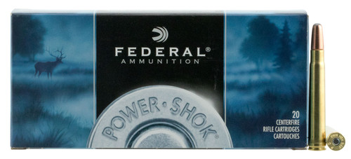 Federal 375A Power-Shok  375 H&H Mag 270 GR Jacketed Soft Point (JSP) 20 Bx/ 10 Cs