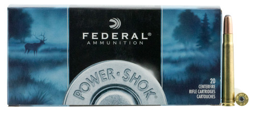 Federal 375B Power-Shok  375 H&H Mag 300 GR Jacketed Soft Point (JSP) 20 Bx/ 10 Cs