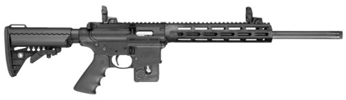 Smith & Wesson 10205 M&P15-22 Sport Semi-Automatic 22 LR 18 10+1 Black Adjustable Vltor Synthetic Stock Black Aluminum Receiver