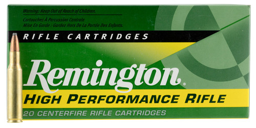 Remington Ammunition R222R1 High Performance  222 Remington 50 GR Pointed Soft Point (PSP) 20 Bx/ 10 Cs