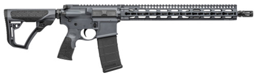 Daniel Defense 15123026047 DDM4 V11 Semi-Automatic 223 Rem/5.56 NATO 16 30+1 Tornado Gray 6 Position w/SoftTouch Overmolding Stock Tornado Gray Anodized Aluminum Receiver