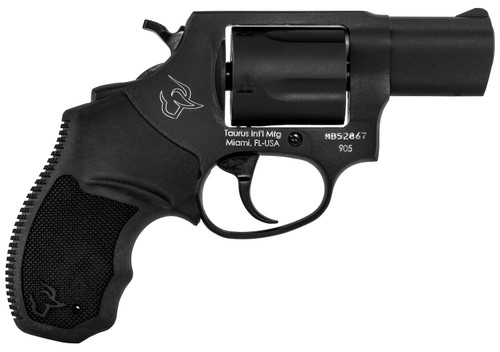 Taurus 2905021 905 Standard Single/Double 9mm Luger 2 5 rd Black Rubber Grip Blued