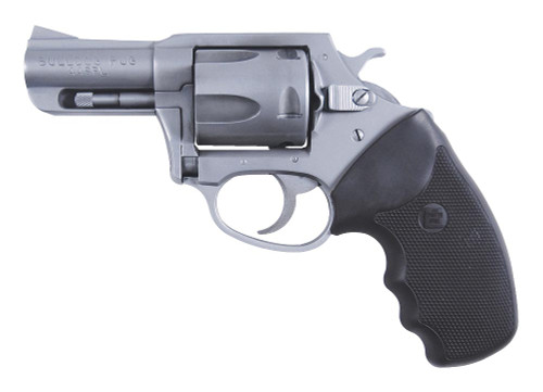 Charter Arms 74420 Bulldog Standard 44 S&W Special 2.50 5 Round Stainless Black Rubber Grip