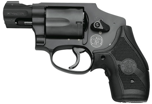 Smith & Wesson 163073 M&P 340 Crimson Trace Lasergrip 357 Mag 1.88 5 Round Black Black Synthetic Crimson Trace Lasergrip Grip
