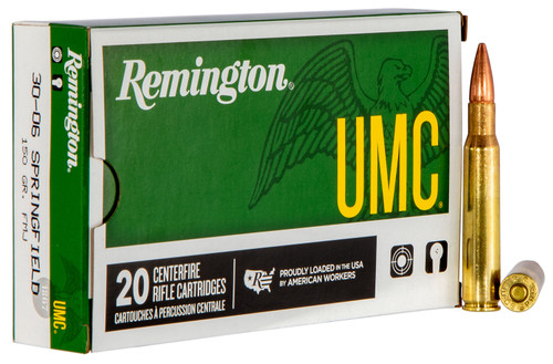 Remington Ammunition L30062 UMC  30-06 Springfield 150 GR Full Metal Jacket (FMJ) 20 Bx/ 10 Cs