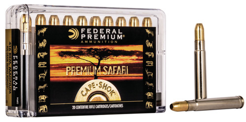 Federal P416RT2 Premium Safari Cape-Shok 416 Rem Mag 400 GR Trophy Bonded Sledgehammer Solid (TBSH) 20 Bx/ 10 Cs