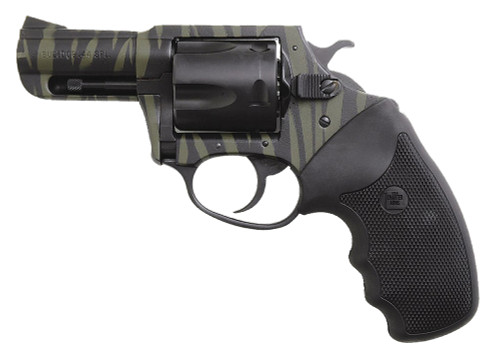 Charter Arms 24420 Bulldog Tiger I 44 S&W Special 2.50 5 Round OD Green Tiger Stripe Black Rubber Grip