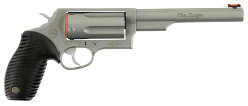 Taurus 2441069MAG 45/410 Judge Tracker Magnum Revolver 45 Colt (LC)/410 6.50 5 Round Black Rubber Grip Stainless Steel