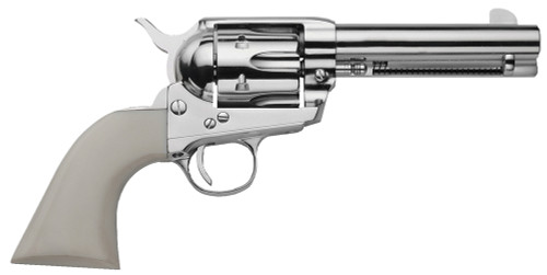 Traditions SAT73131 1873 SAFrontier Nickel 45 Colt (LC) 4.75 6 White PVC Nickel