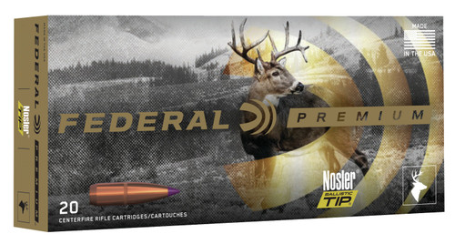 Federal P243F Premium V- Shok 243 Winchester 70 GR Nosler Ballistic Tip (NBT) 20 Bx/ 10 Cs