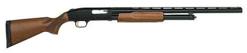 Mossberg 52132 500 Youth 12 Gauge 24 5+1 3 Blued Walnut Fixed Stock Right Youth/Compact Hand