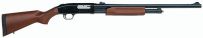 Model 500 Slugster 12 Gauge 24 Inch Ported Rifled Barrel Rifle Sights Blue Finish Wood Stock Satin Finish 5 Round
