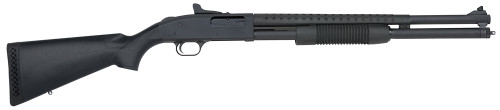 Mossberg 50567 500 Tactical Blued Pump 12 Gauge 20 Heat Shield 3 7+1 Black Fixed Synthetic Stock