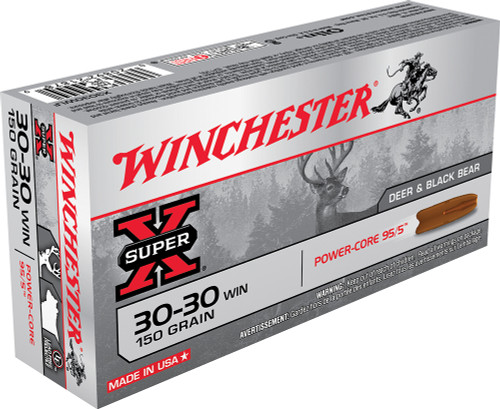 Winchester Ammo X3030WLF Super-X  30-30 Winchester 150 GR Power-Core 95/5 20 Bx/ 10 Cs