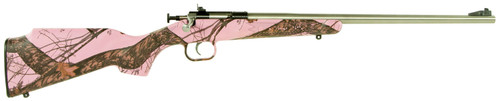 Crickett KSA2164 Crickett  22 LR 16.13 Fixed Stock Mossy Oak Pink Blaze Right Youth/Compact Hand