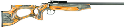 Crickett KSA2557 Single Shot  22 LR 16.13 Orange/Black Laminate Thumbhole Stock Right Youth/Compact Hand