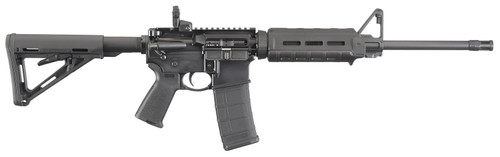 Ruger 8515 AR-556  223 Rem5.56 NATO 16.10 30+1 Black Hardcoat Anodized Adjustable Magpul MOE Stock
