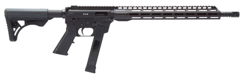 Freedom Ordnance FX9R16 FX-9 Carbine Semi-Automatic 9mm Luger 16 33+1 Black 6 Position Synthetic Stock Black Hardcoat Anodized Aluminum Receiver