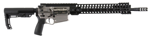 Patriot Ordnance Factory 01304 Revolution Gen4 308 Win7.62 NATO 16.50 20+1 Nickel Receiver/Black Barrel Black 6 Position MFT BMS Minimalist Stock