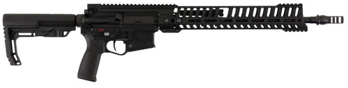 Patriot Ordnance Factory 01444 P415 Edge 300 BO 16.50 20+1 Black Black 6 Position MFT BMS Minimalist Stock
