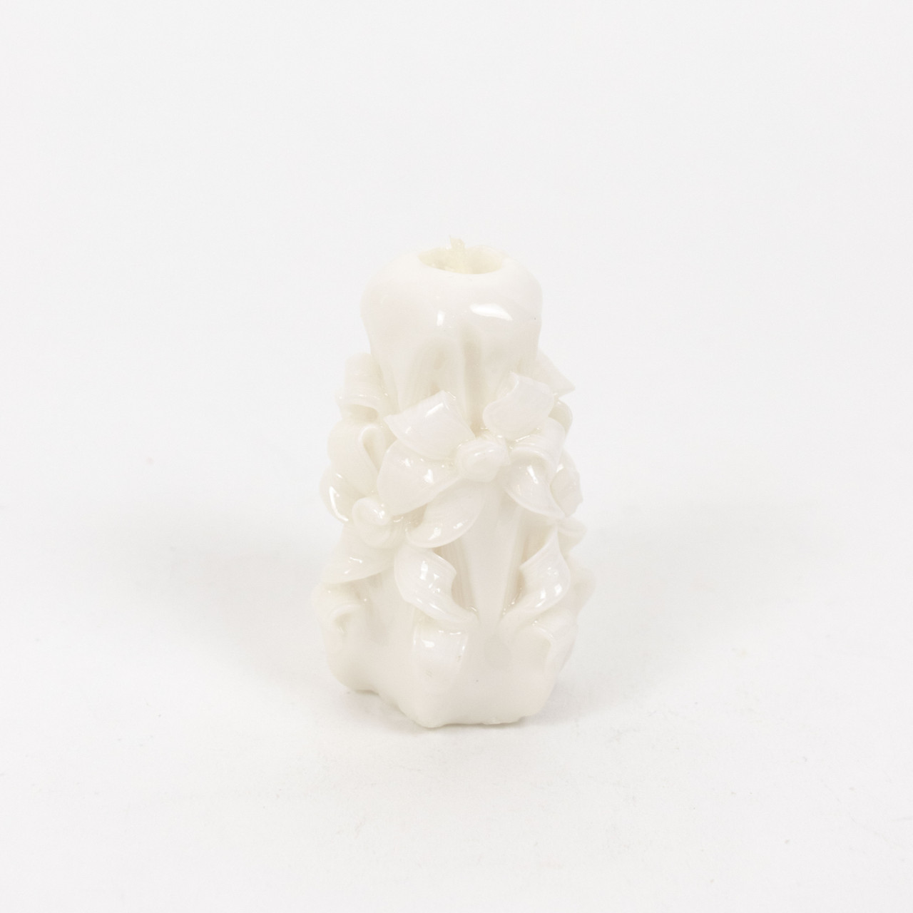 Hand Carved Pillar Candle, Mini