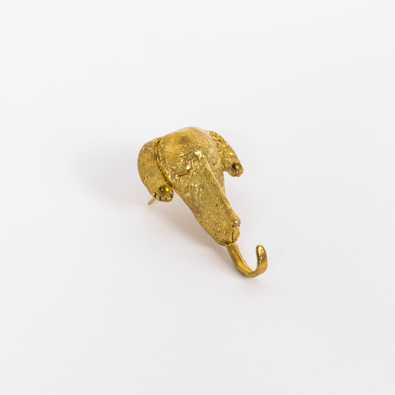 Brass Dog Key Hook by Elizabeth Jaeger