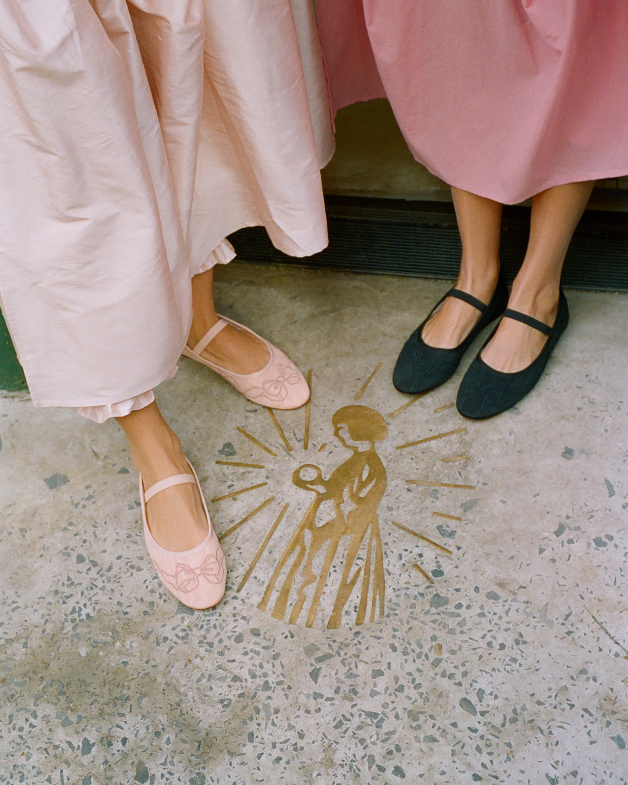 Embroidered Bow Ballet Flat by Salter House & Loeffler Randall