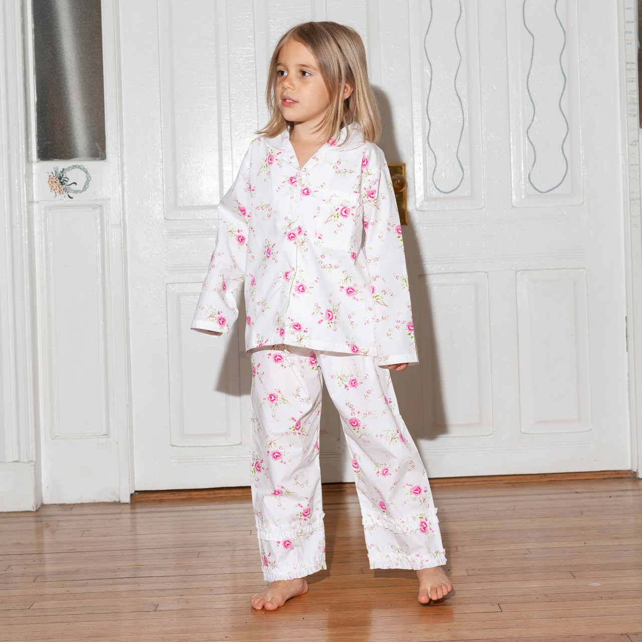 Kid's Rose Floral Pyjamas 