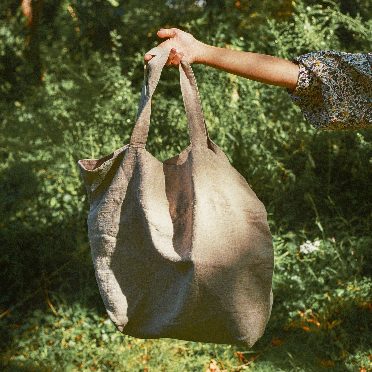 linen handbag