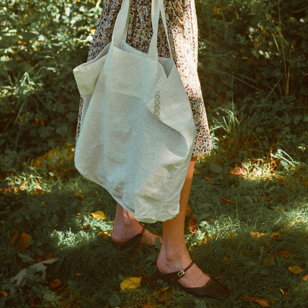 linen handbag