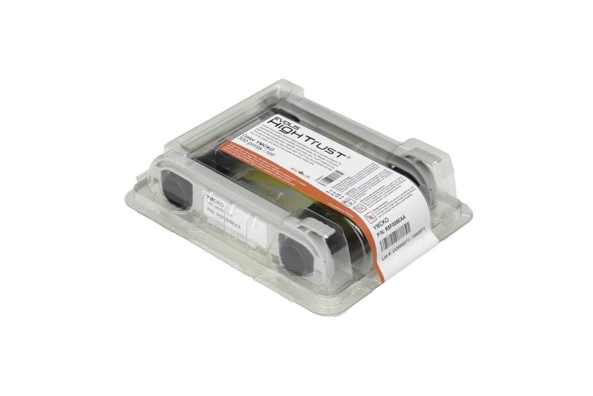 Evolis R5f008aaa Color Printer Ribbon - Ymcko - 300 Prints