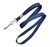 2135-3503 3/8" (10 mm) Navy Blue Lanyard with Nickel-Plated Steel Swivel Hook - No Minimum QTY